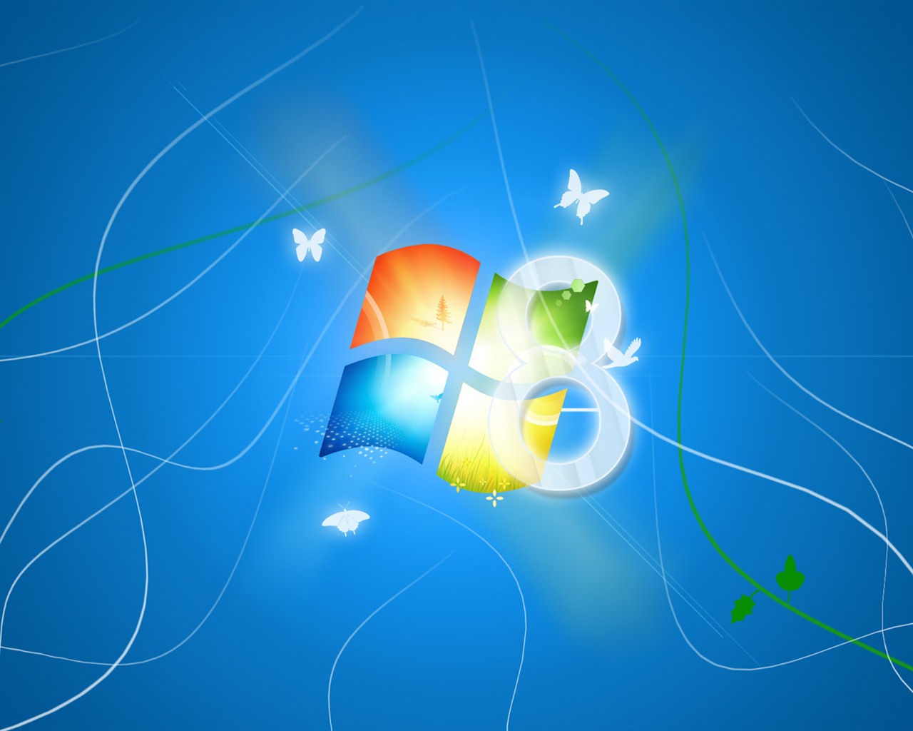 Windows 8 téma tapetu (2) #5 - 1280x1024