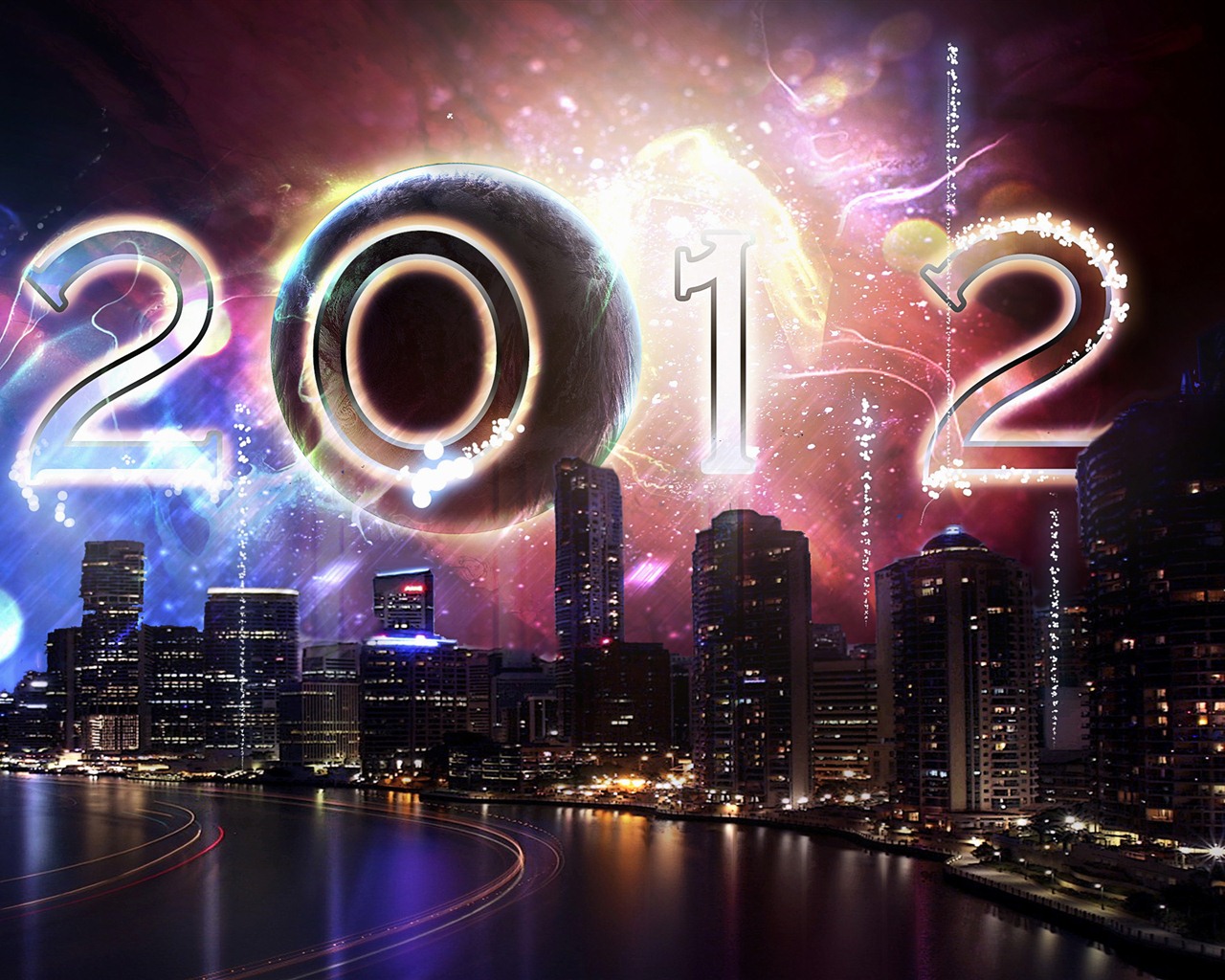 2012 fondos de pantalla de Año Nuevo (1) #1 - 1280x1024