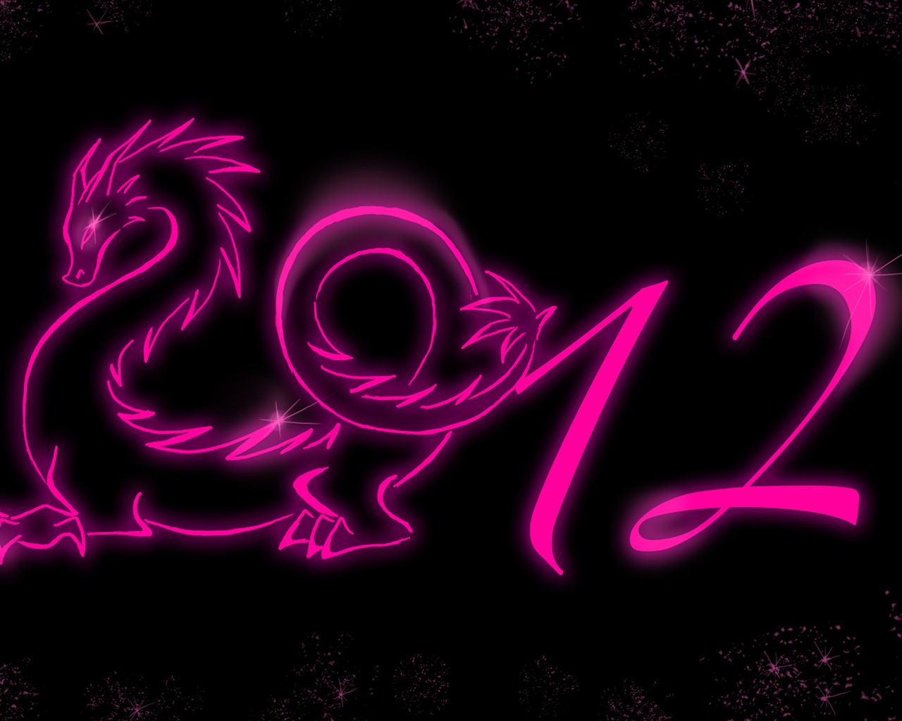 2012 New Year wallpapers (1) #16 - 1280x1024