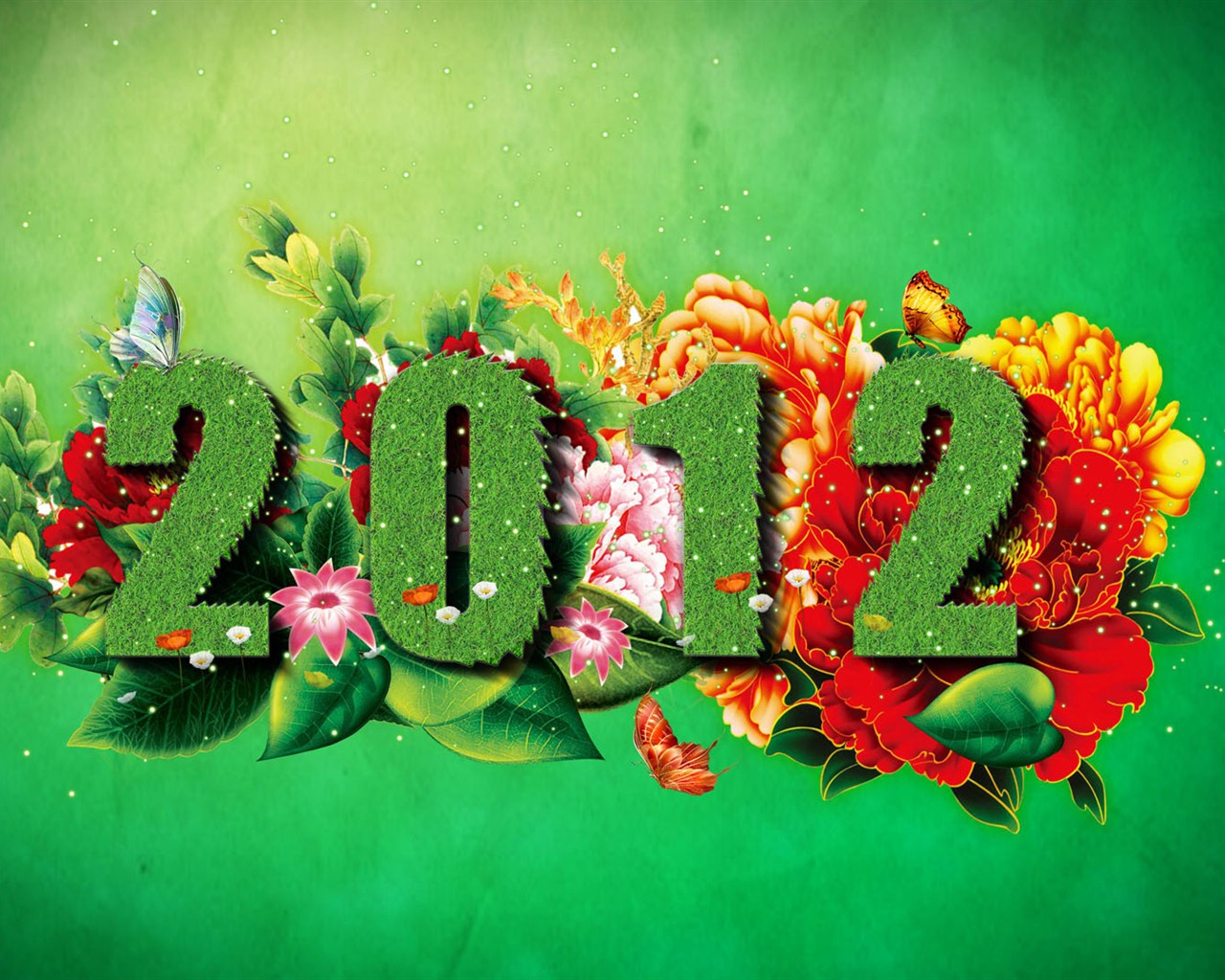 2012 fonds d'écran Nouvel An (1) #19 - 1280x1024