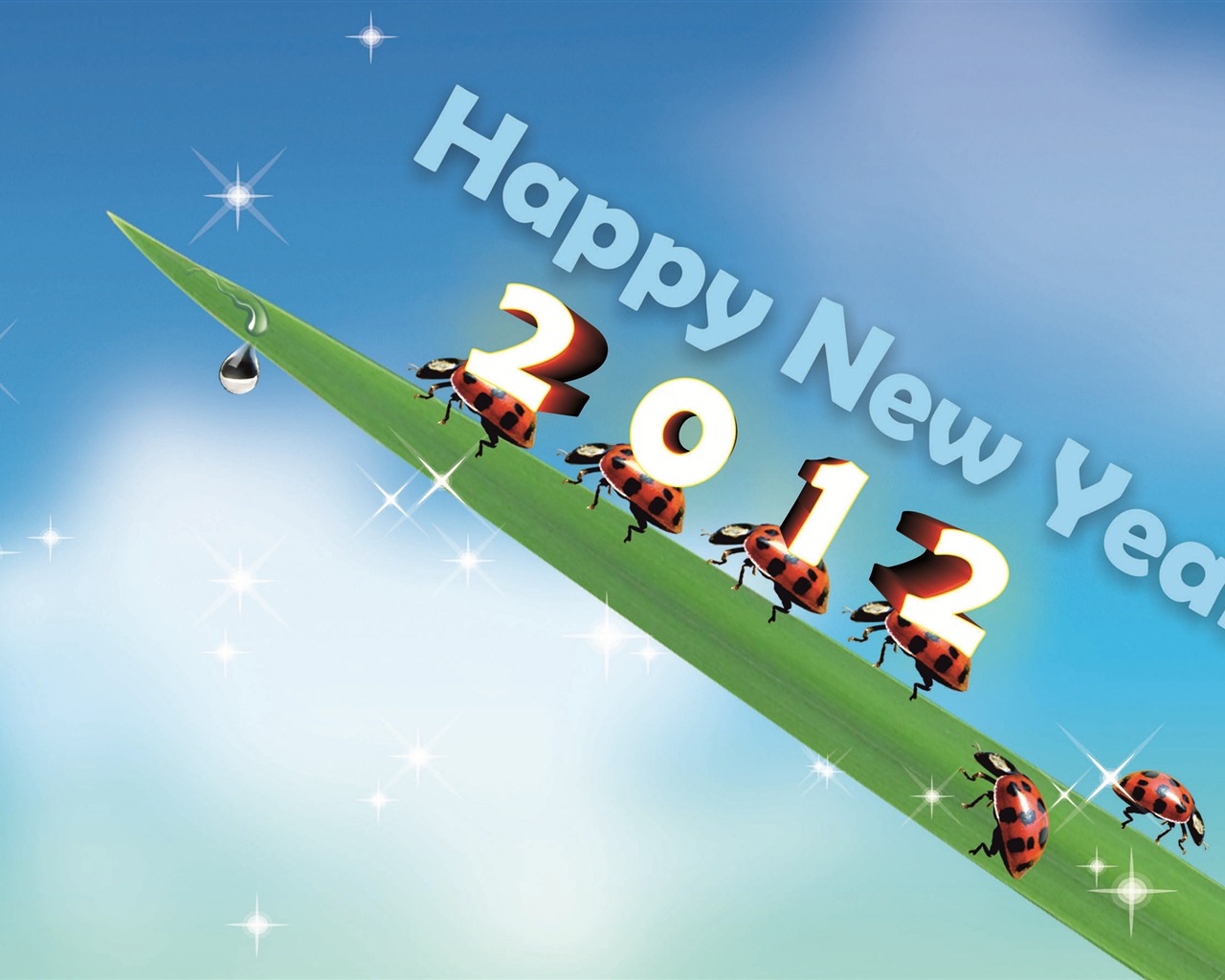 2012 New Year wallpapers (2) #8 - 1280x1024