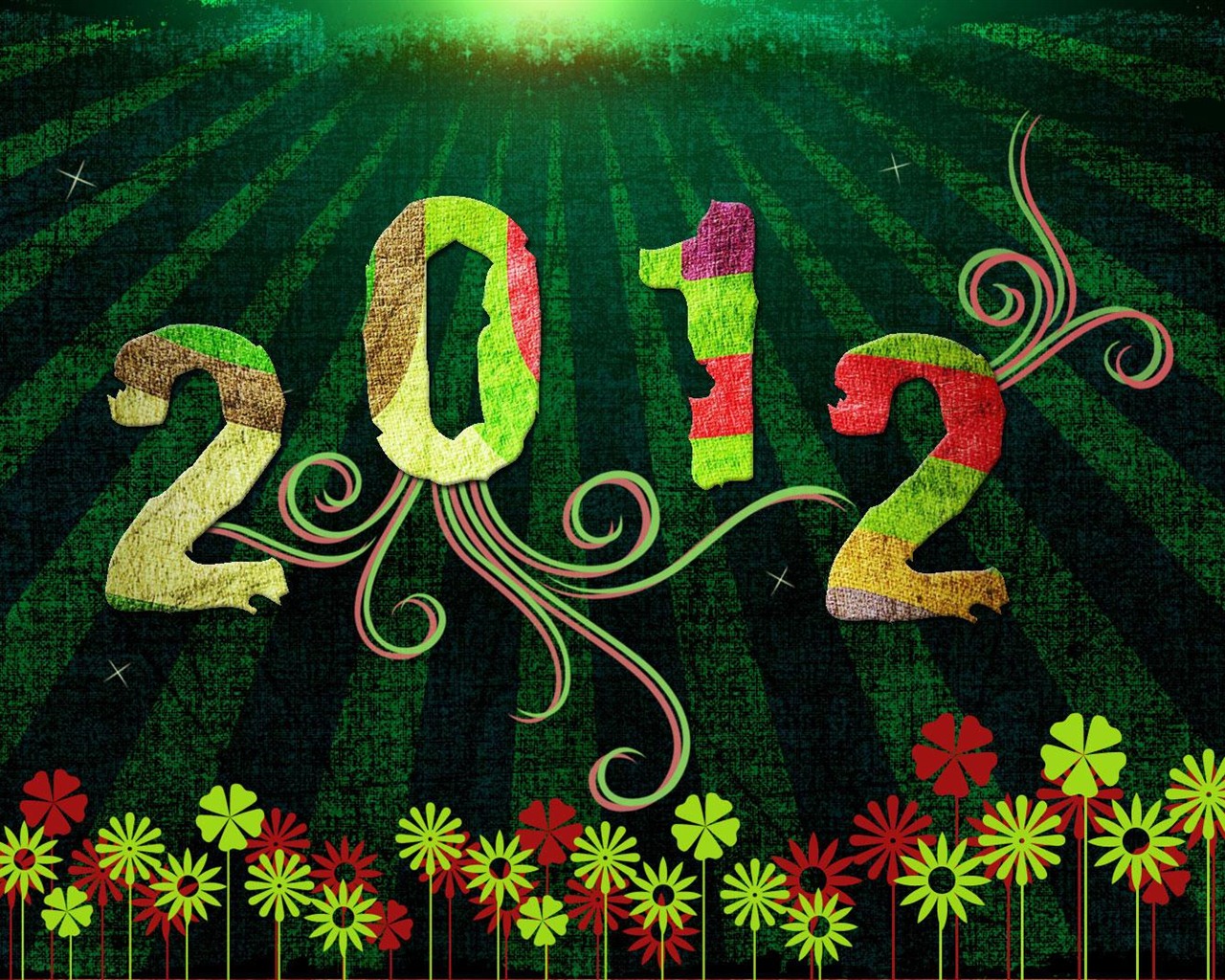 2012 fondos de pantalla de Año Nuevo (2) #9 - 1280x1024