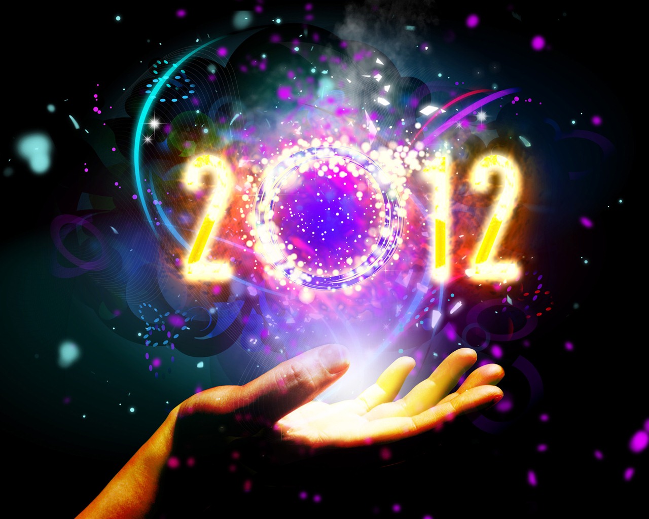 2012 New Year wallpapers (2) #12 - 1280x1024