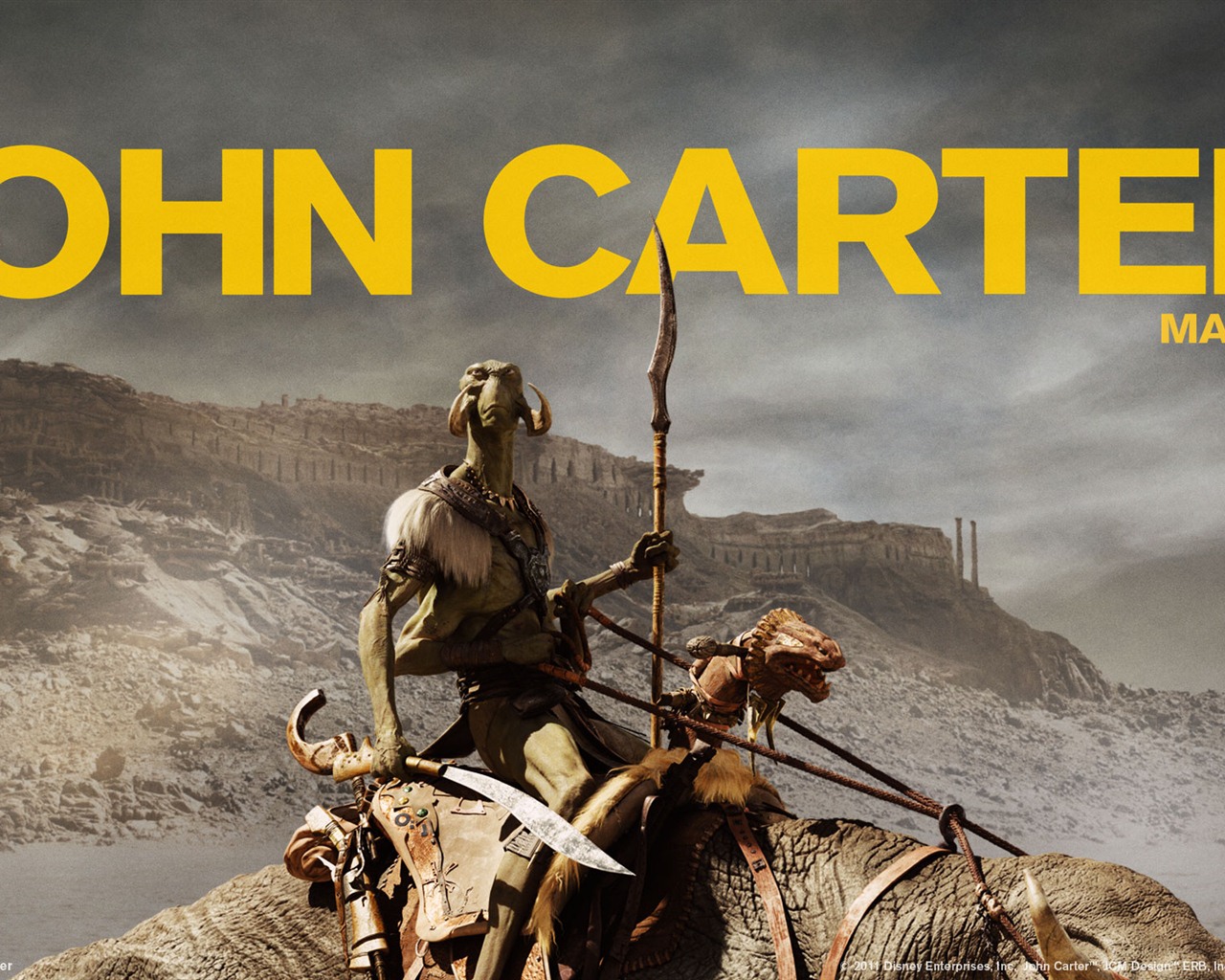 2012 John Carter 異星戰場：約翰·卡特傳奇 高清壁紙 #6 - 1280x1024