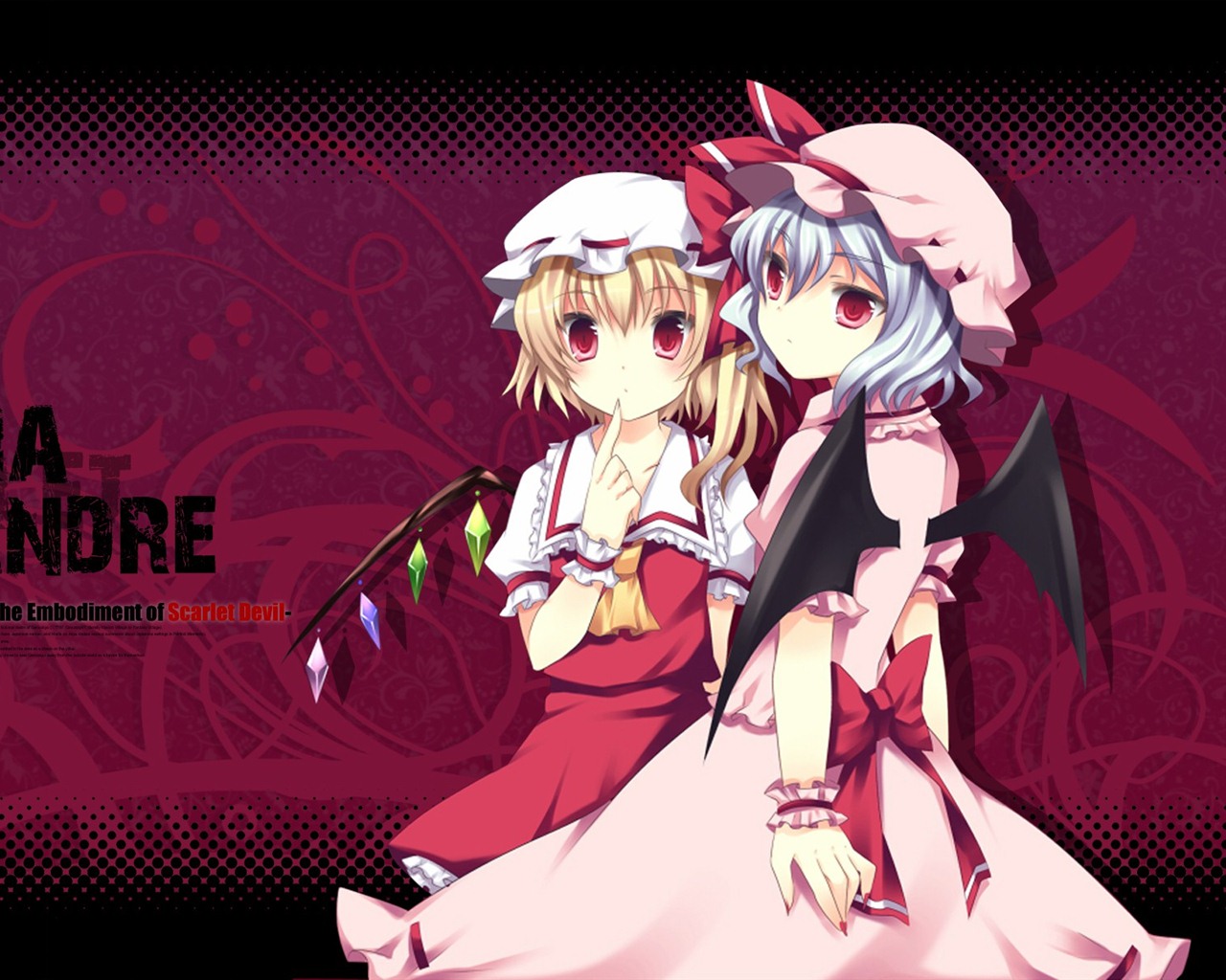 Touhou Project caricature HD wallpapers #8 - 1280x1024