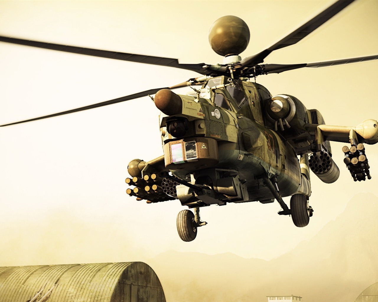 军用直升机高清壁纸3 - 1280x1024