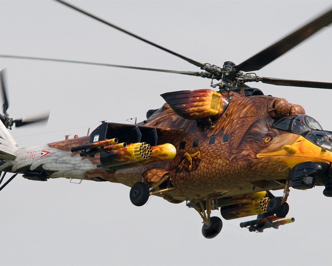 Fonds d'écran HD hélicoptères militaires #6 - 1280x1024