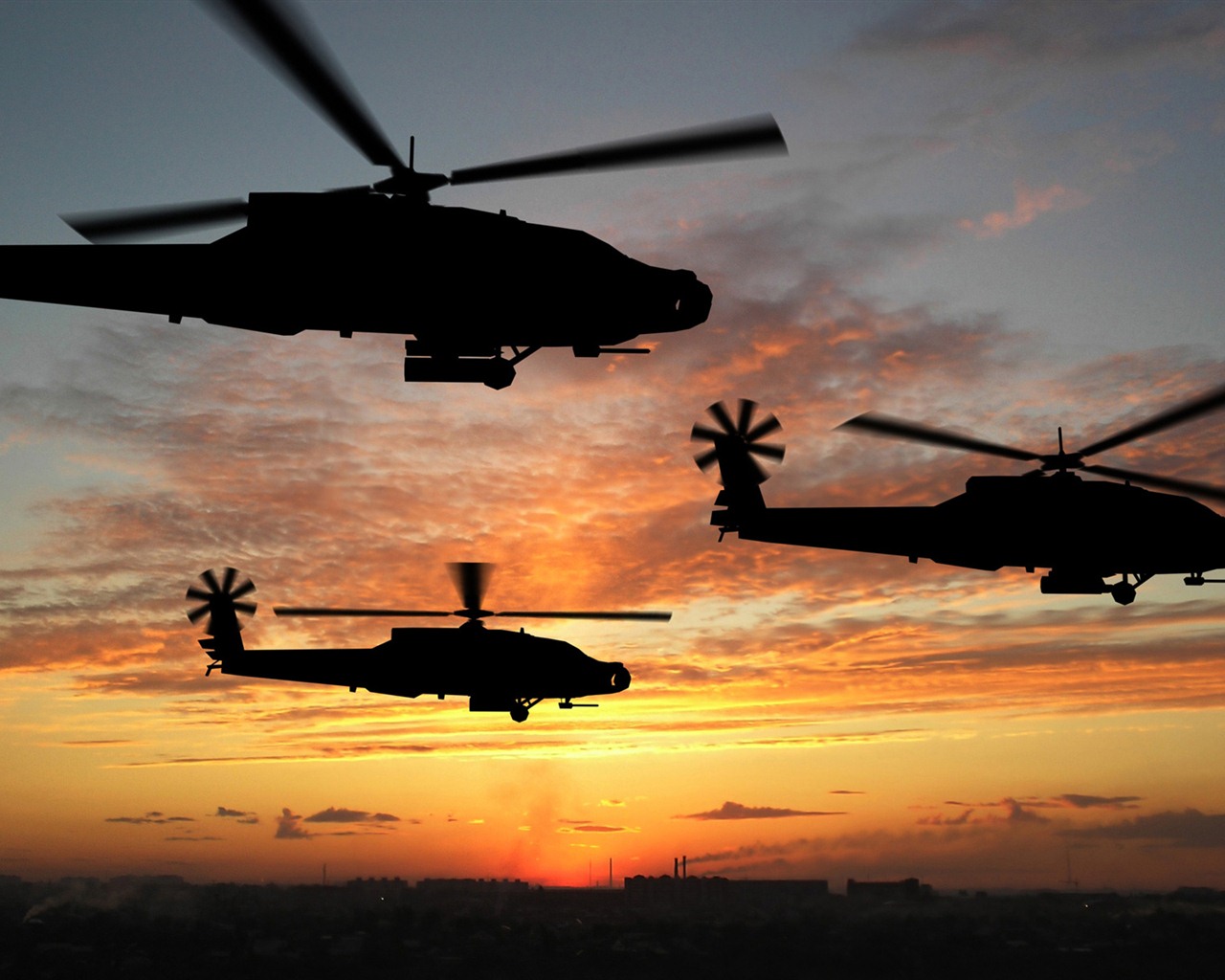 Fonds d'écran HD hélicoptères militaires #15 - 1280x1024