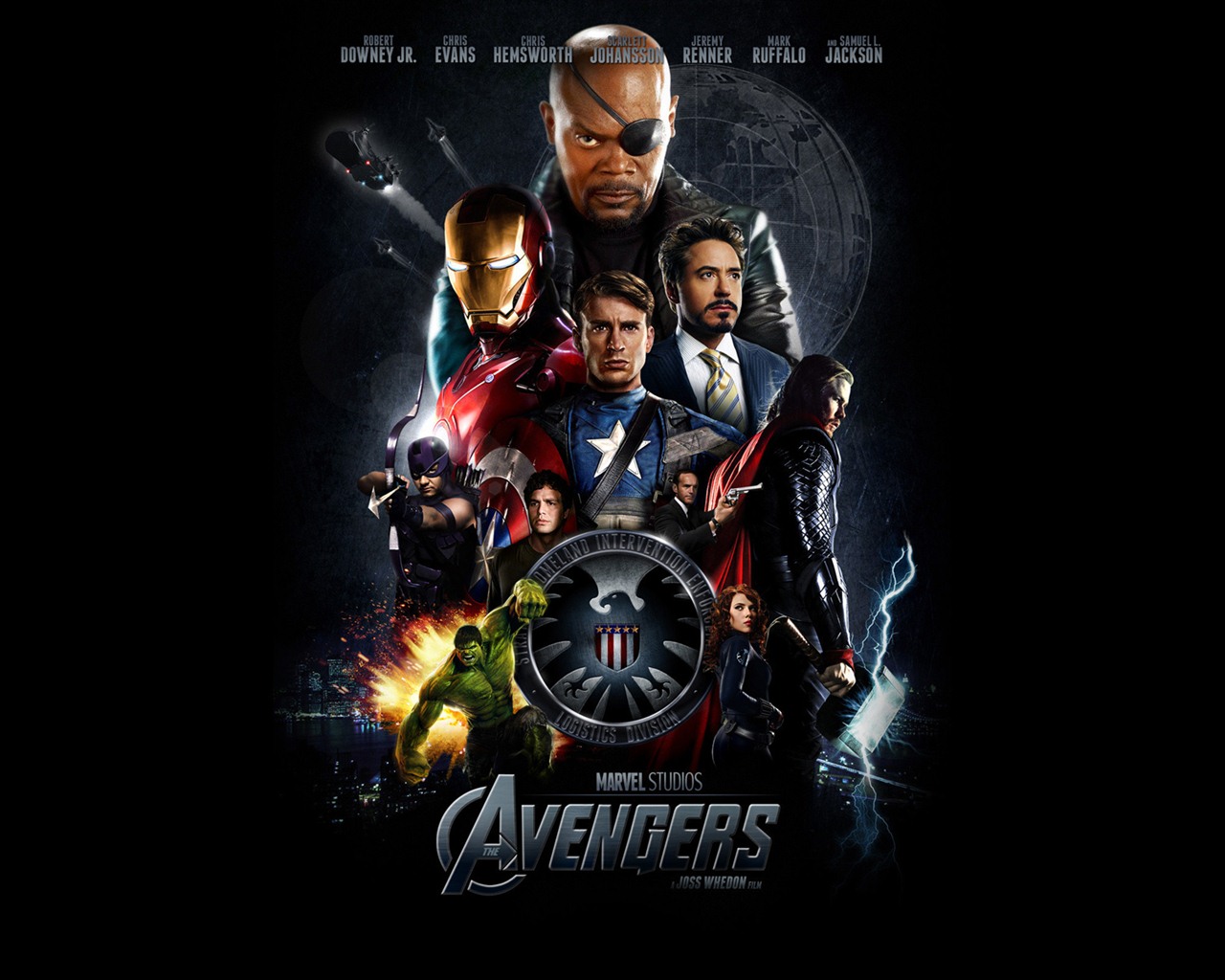 Les fonds d'écran HD 2012 Avengers #16 - 1280x1024