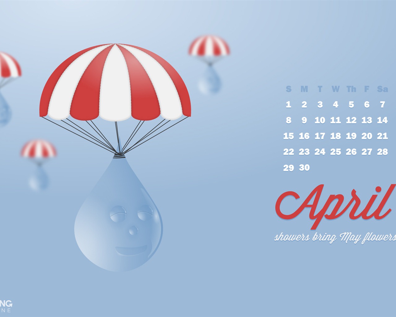 Апрель 2012 календарь обои (1) #15 - 1280x1024