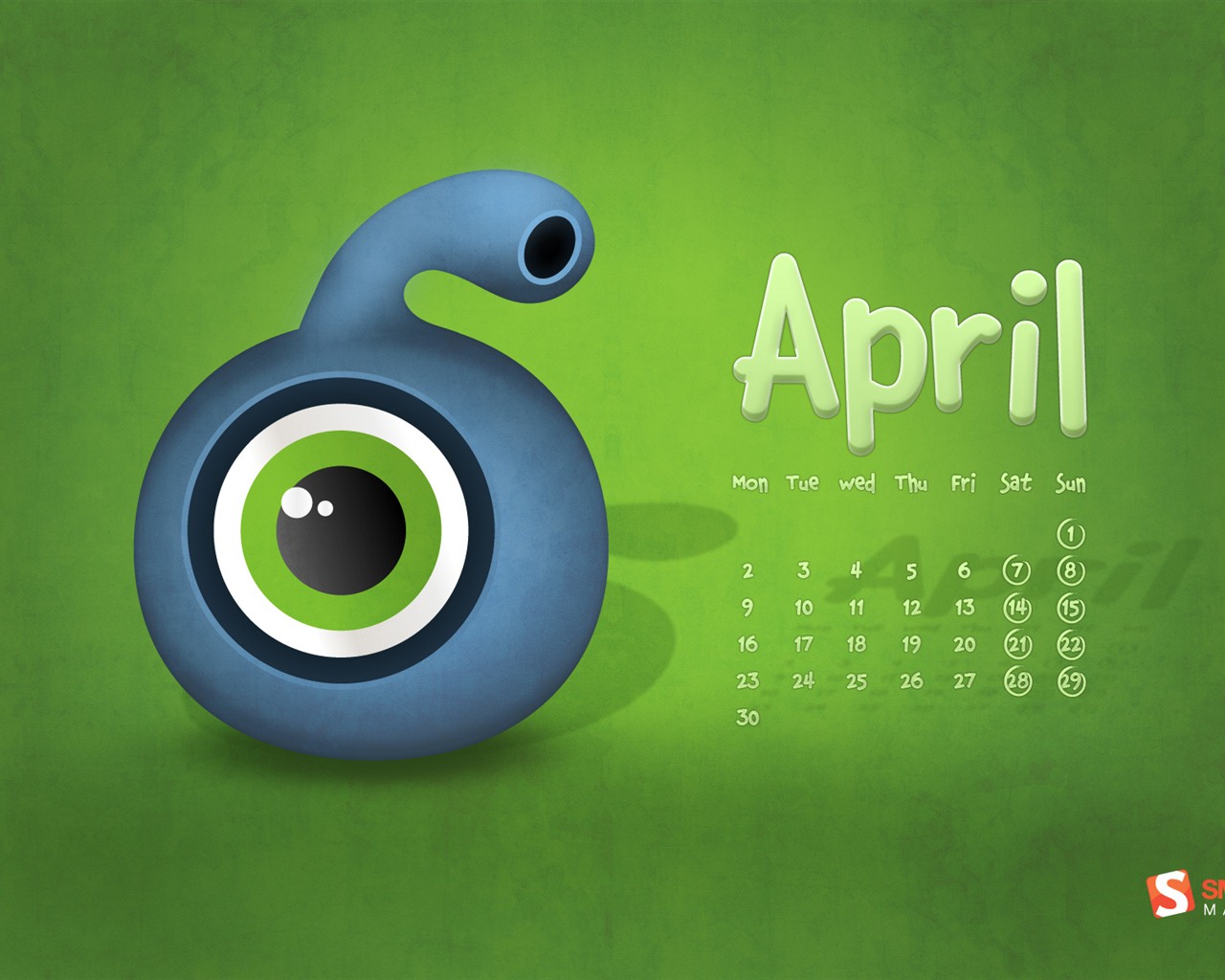 April 2012 calendar wallpapers (2) #1 - 1280x1024