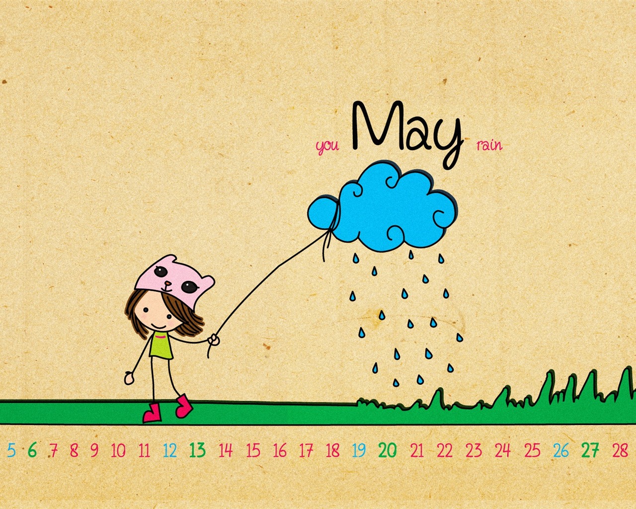 Май 2012 Календарь обои (2) #14 - 1280x1024