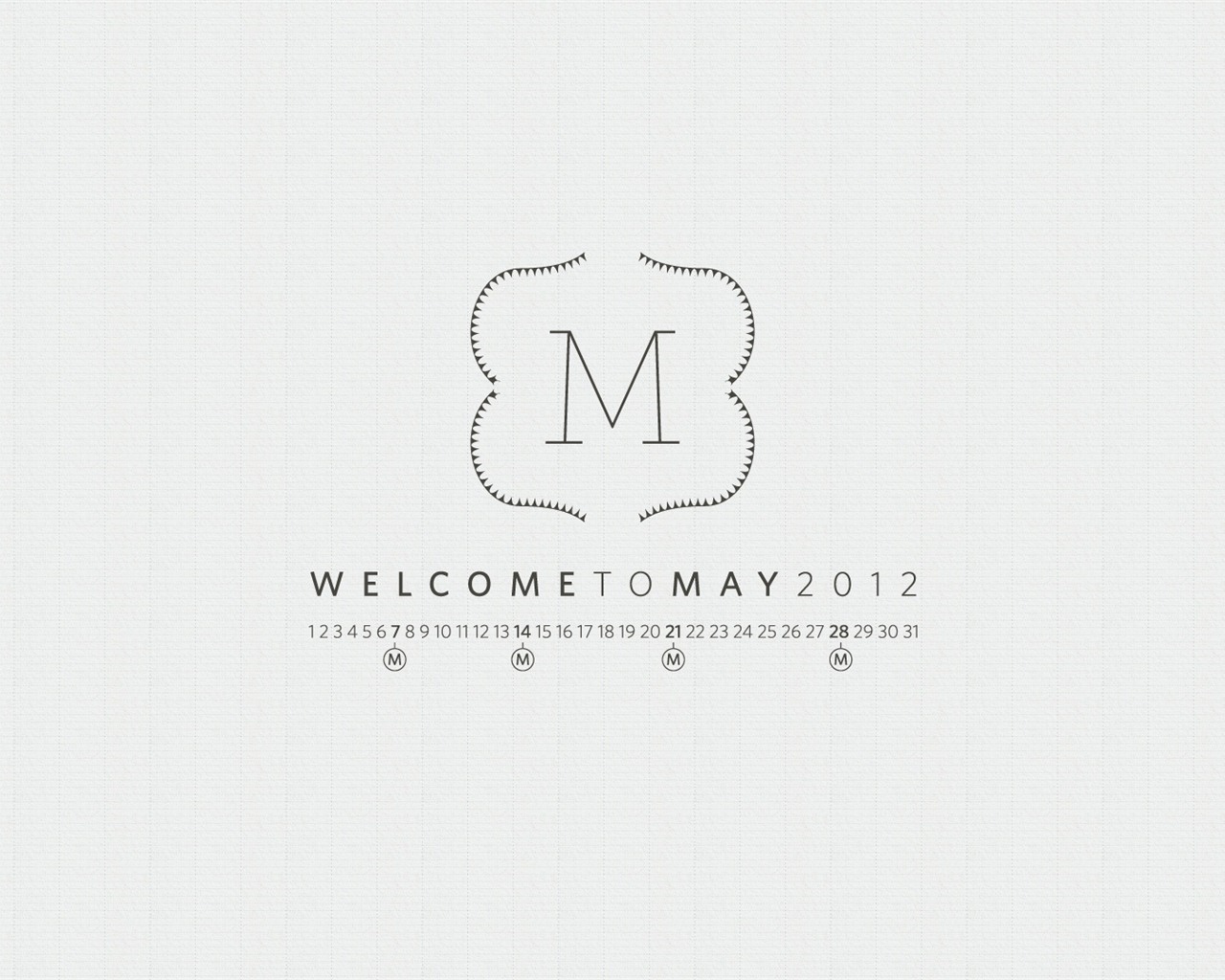 Май 2012 Календарь обои (2) #18 - 1280x1024