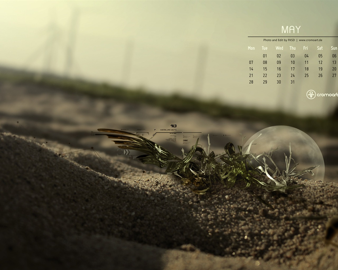 Май 2012 Календарь обои (2) #19 - 1280x1024