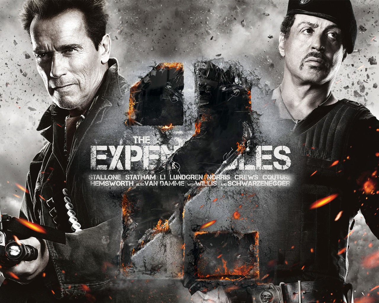 2012 Expendables 2 HD tapety na plochu #1 - 1280x1024