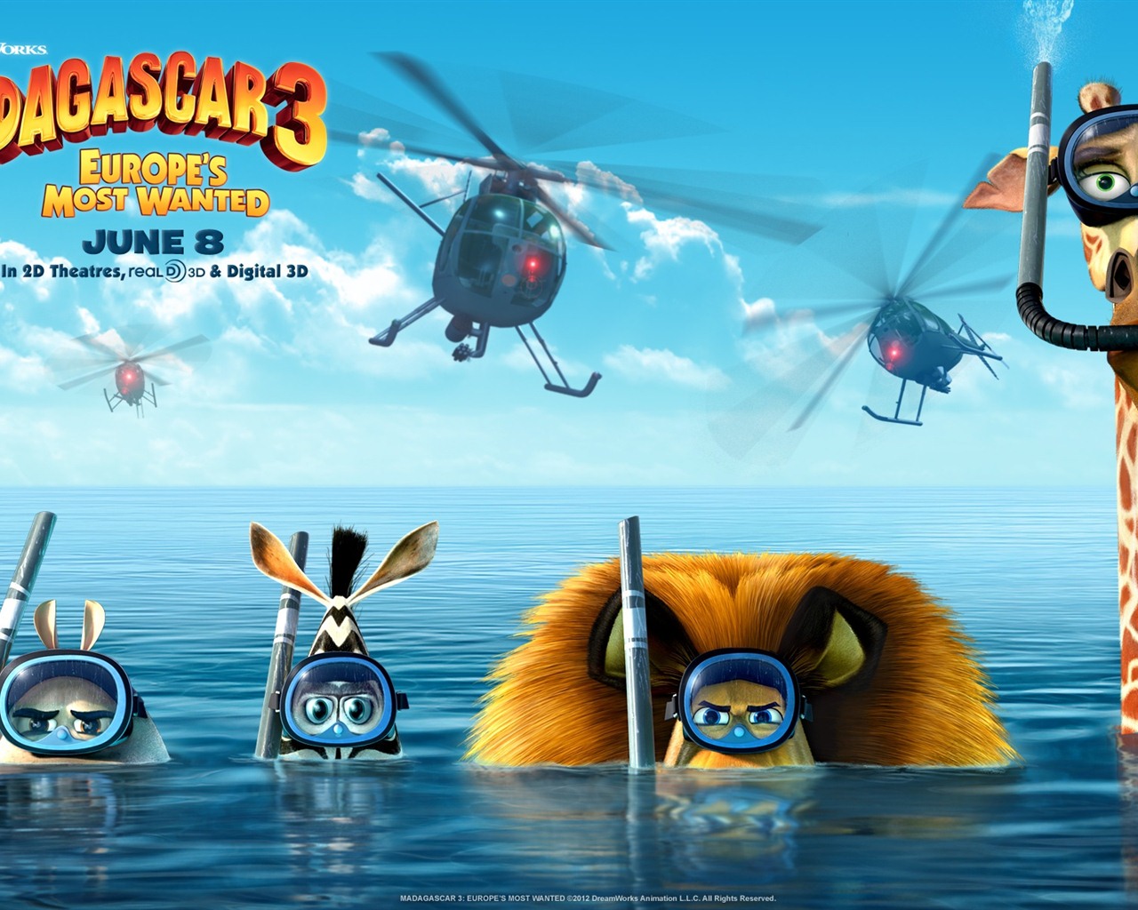 Madagascar 3: Europe's Most Wanted HD wallpapers #10 - 1280x1024