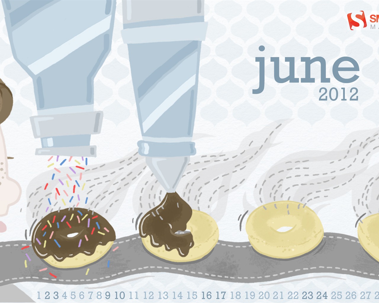 Juni 2012 Kalender Wallpapers (1) #20 - 1280x1024