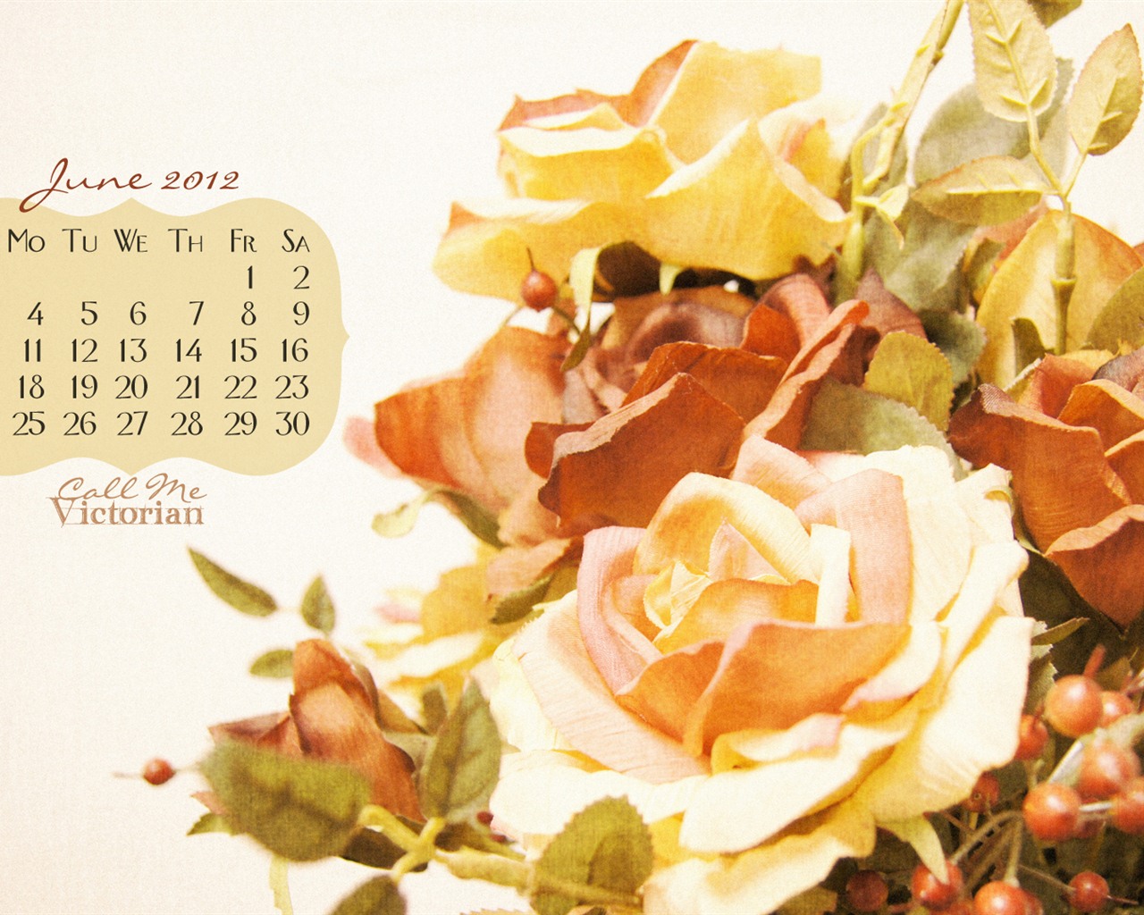 Juni 2012 Kalender Wallpapers (2) #16 - 1280x1024
