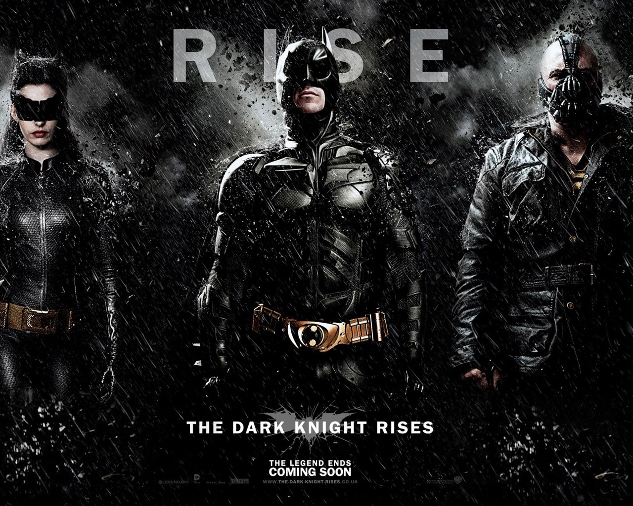 The Dark Knight восходит 2012 HD обои #1 - 1280x1024