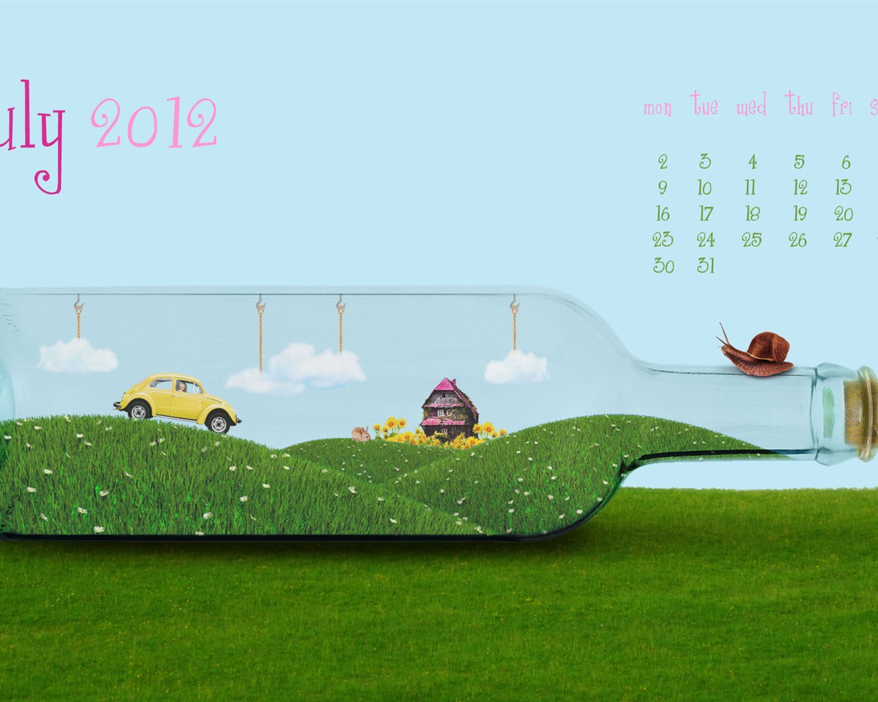 July 2012 Calendar wallpapers (2) #3 - 1280x1024