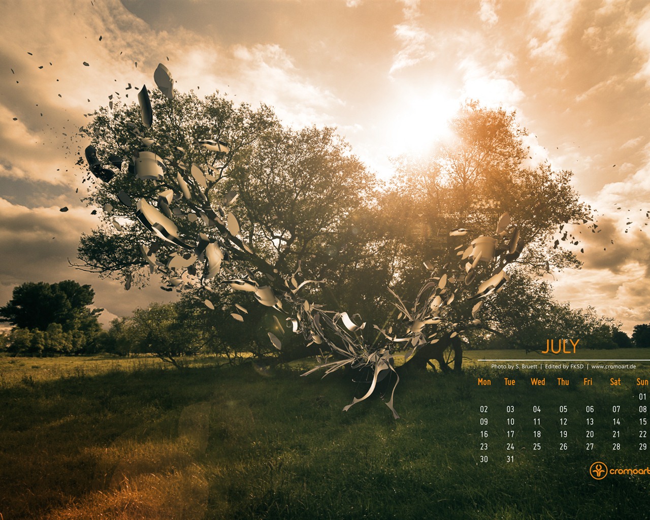 July 2012 Calendar wallpapers (2) #19 - 1280x1024