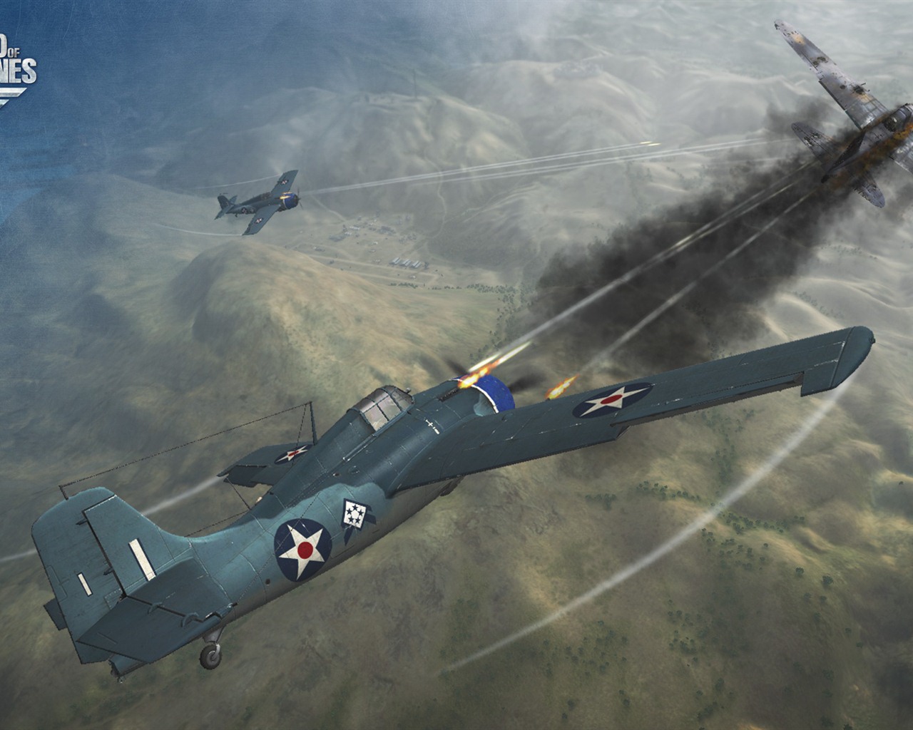 Mondiale d'avions de guerre fonds d'écran de jeu #3 - 1280x1024
