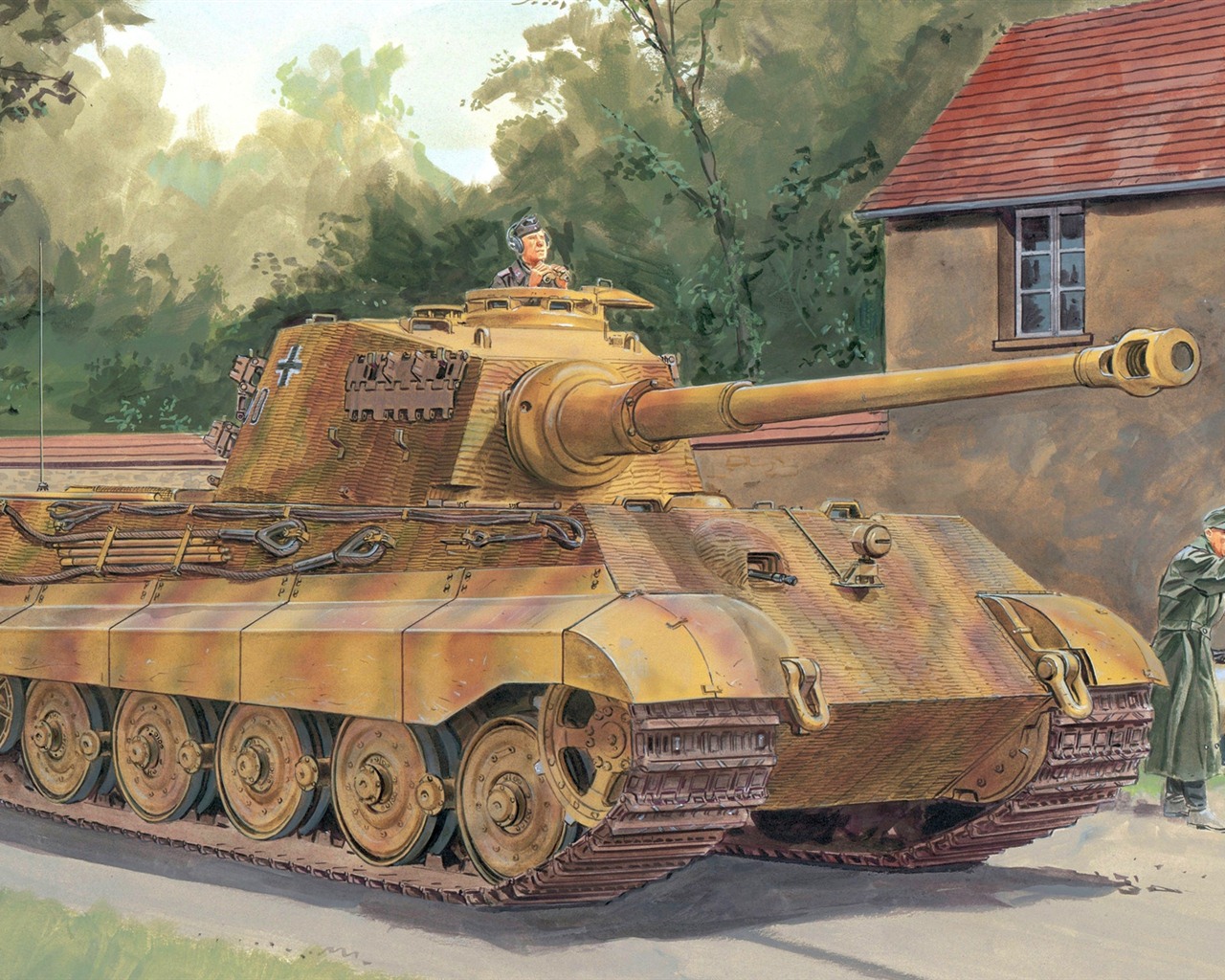 軍の戦車、装甲HDの絵画壁紙 #2 - 1280x1024