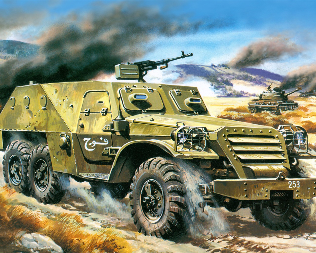 軍事坦克裝甲 高清繪畫壁紙 #17 - 1280x1024