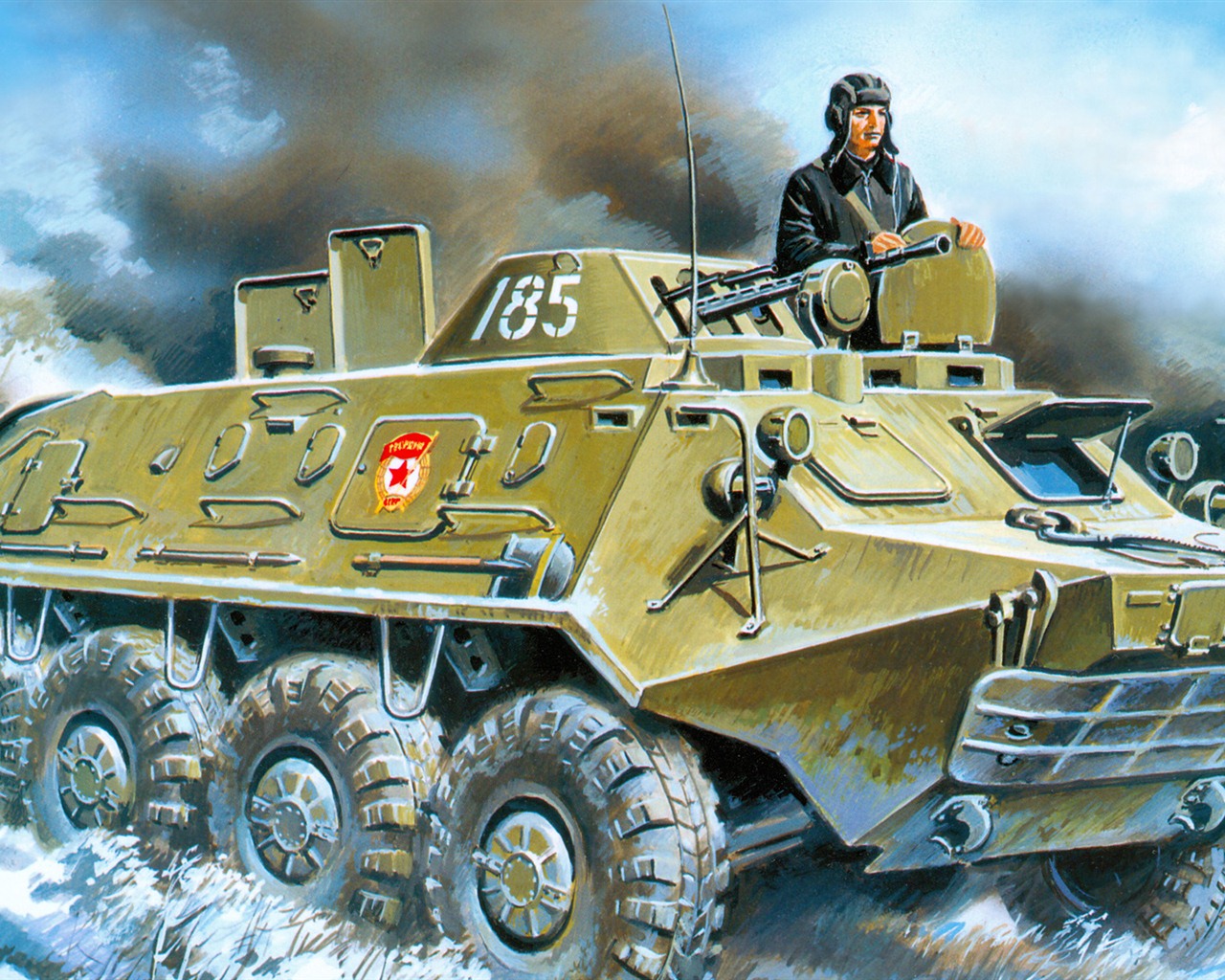 Militär Panzer, gepanzerte HD Malerei Tapeten #19 - 1280x1024