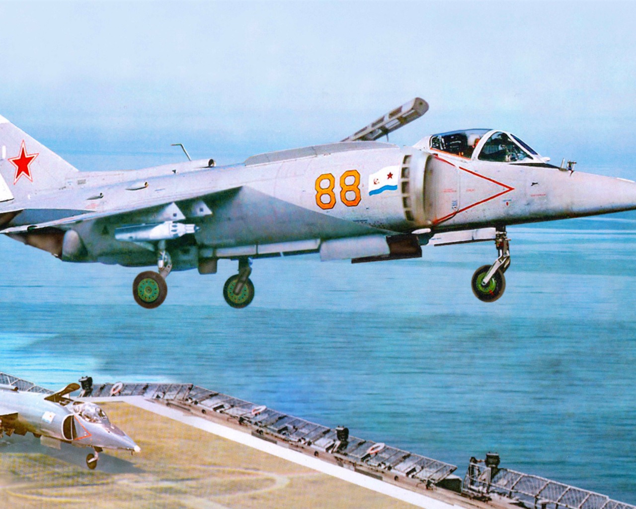 軍用機の飛行の絶妙な絵画の壁紙 #2 - 1280x1024