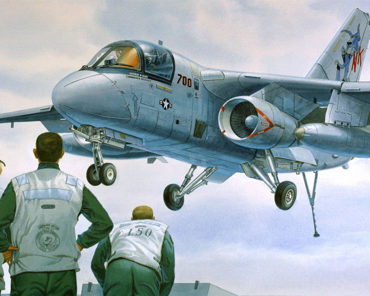 Militärflugzeuge Flug exquisite Malerei Tapeten #7 - 1280x1024