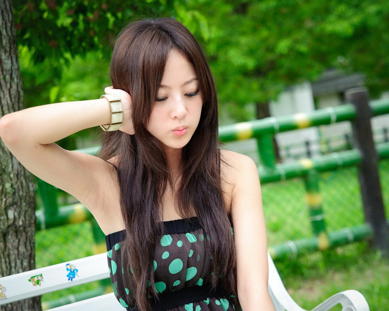 대만 과일 소녀 아름다운 월페이퍼 (11) #15 - 1280x1024