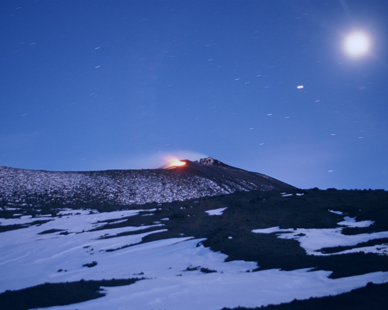 Vulkanausbruch von der herrlichen Landschaft Tapeten #8 - 1280x1024