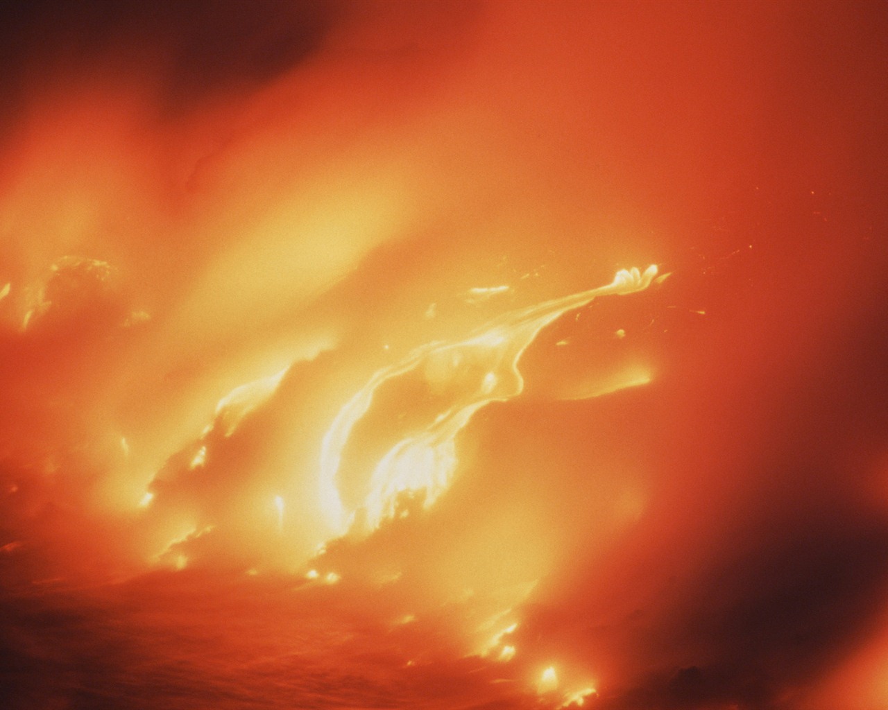 Vulkanausbruch von der herrlichen Landschaft Tapeten #19 - 1280x1024