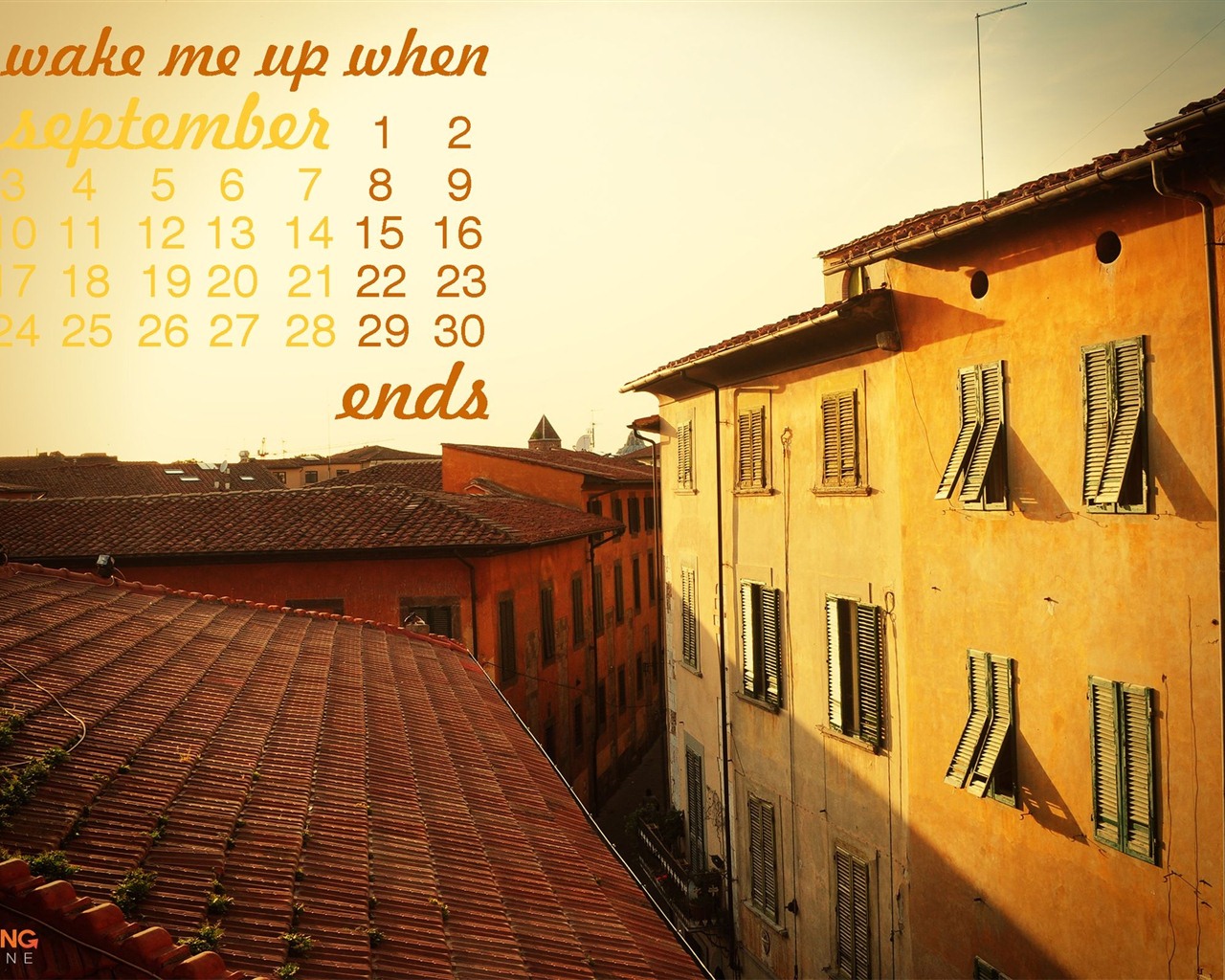 September 2012 Calendar wallpaper (1) #16 - 1280x1024