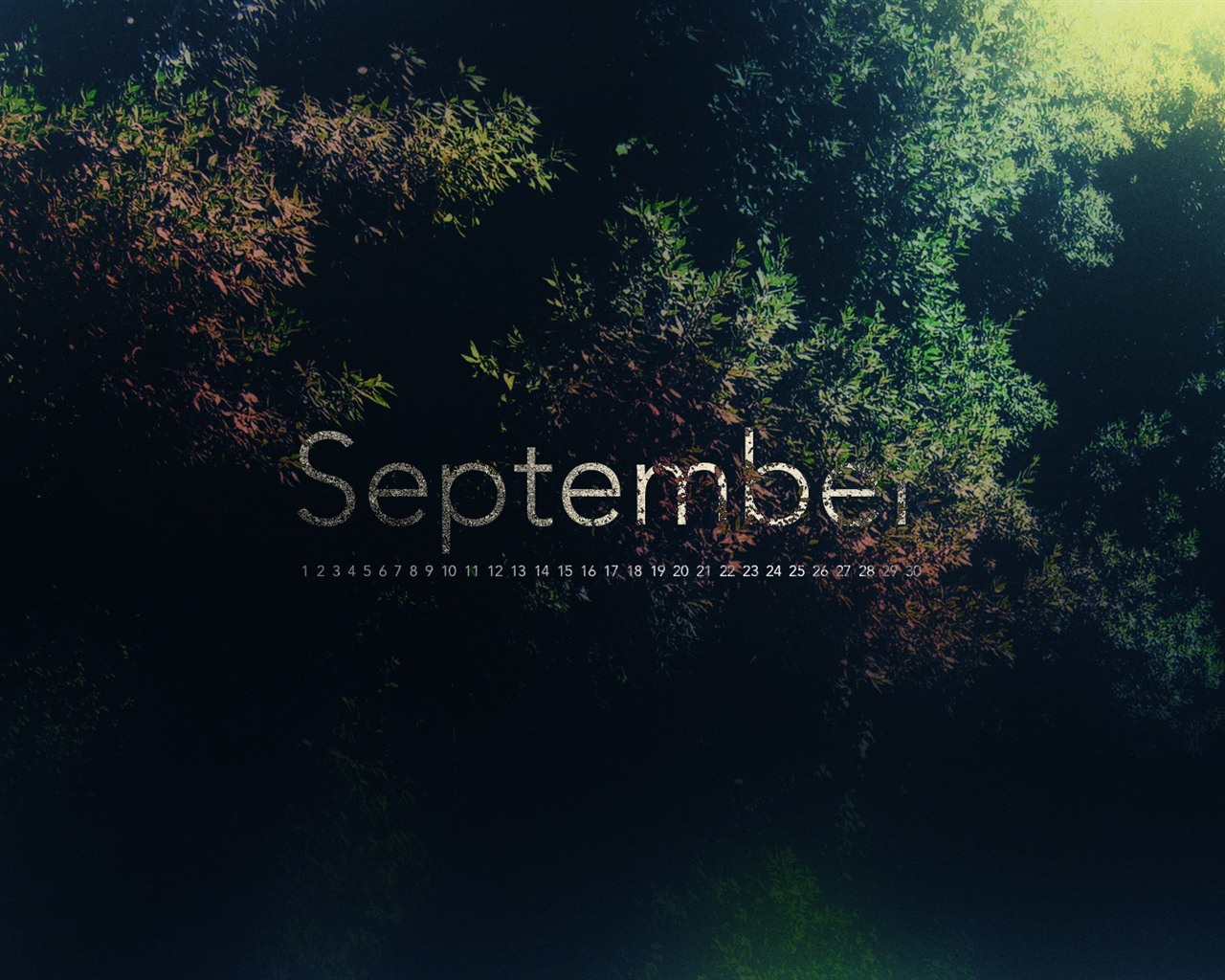 September 2012 Calendar wallpaper (2) #3 - 1280x1024