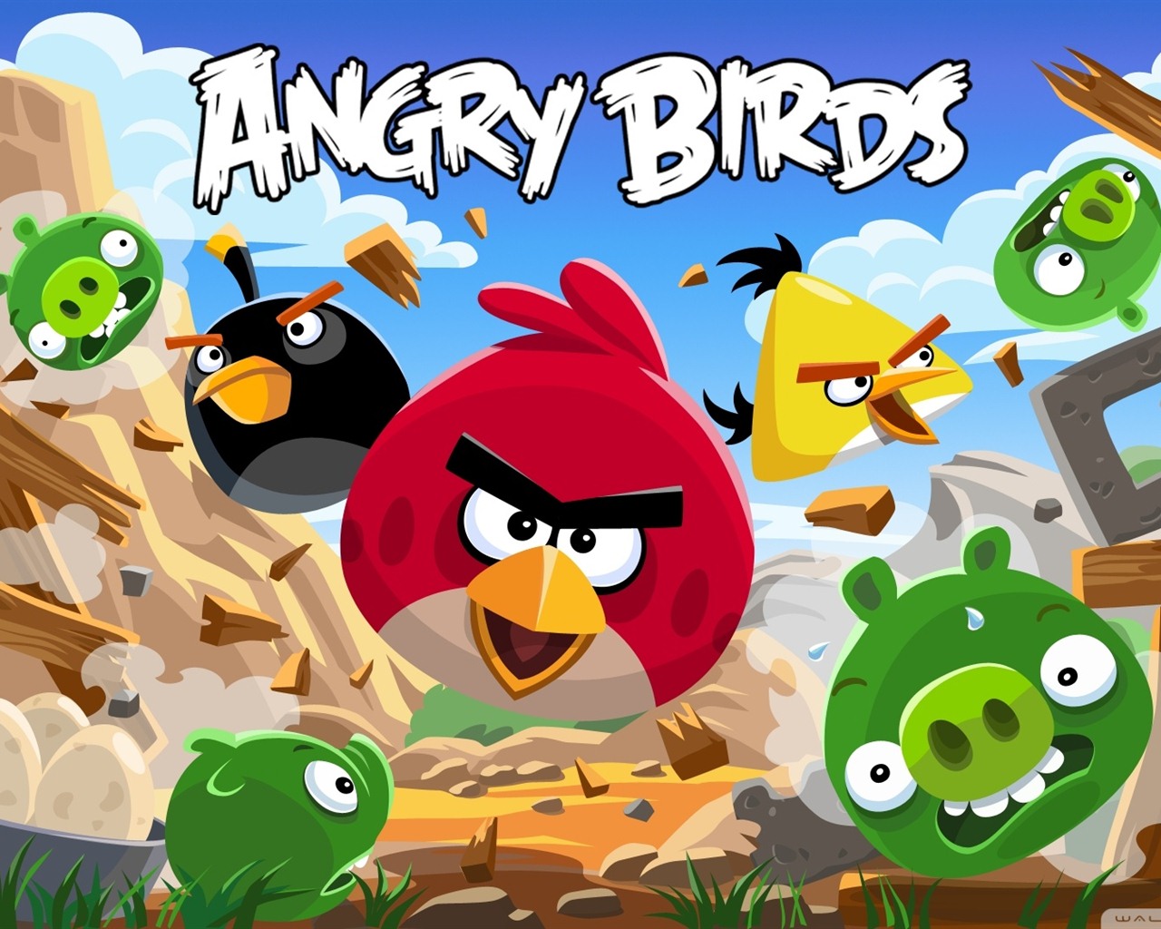 Angry Birds hra na plochu #10 - 1280x1024