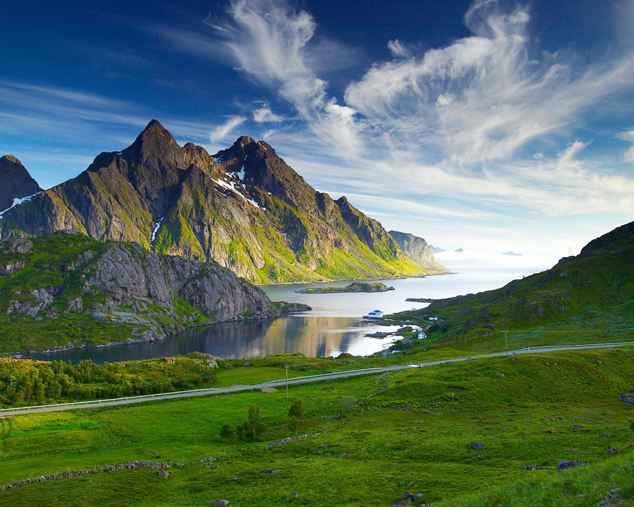 Windows 7の壁紙：北欧の風景 #1 - 1280x1024