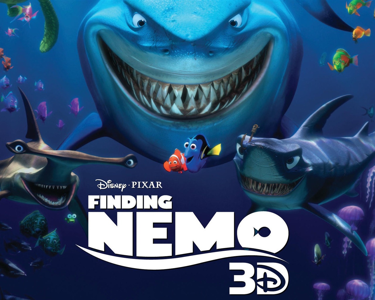 В поисках Немо 3D 2012 HD обои #1 - 1280x1024
