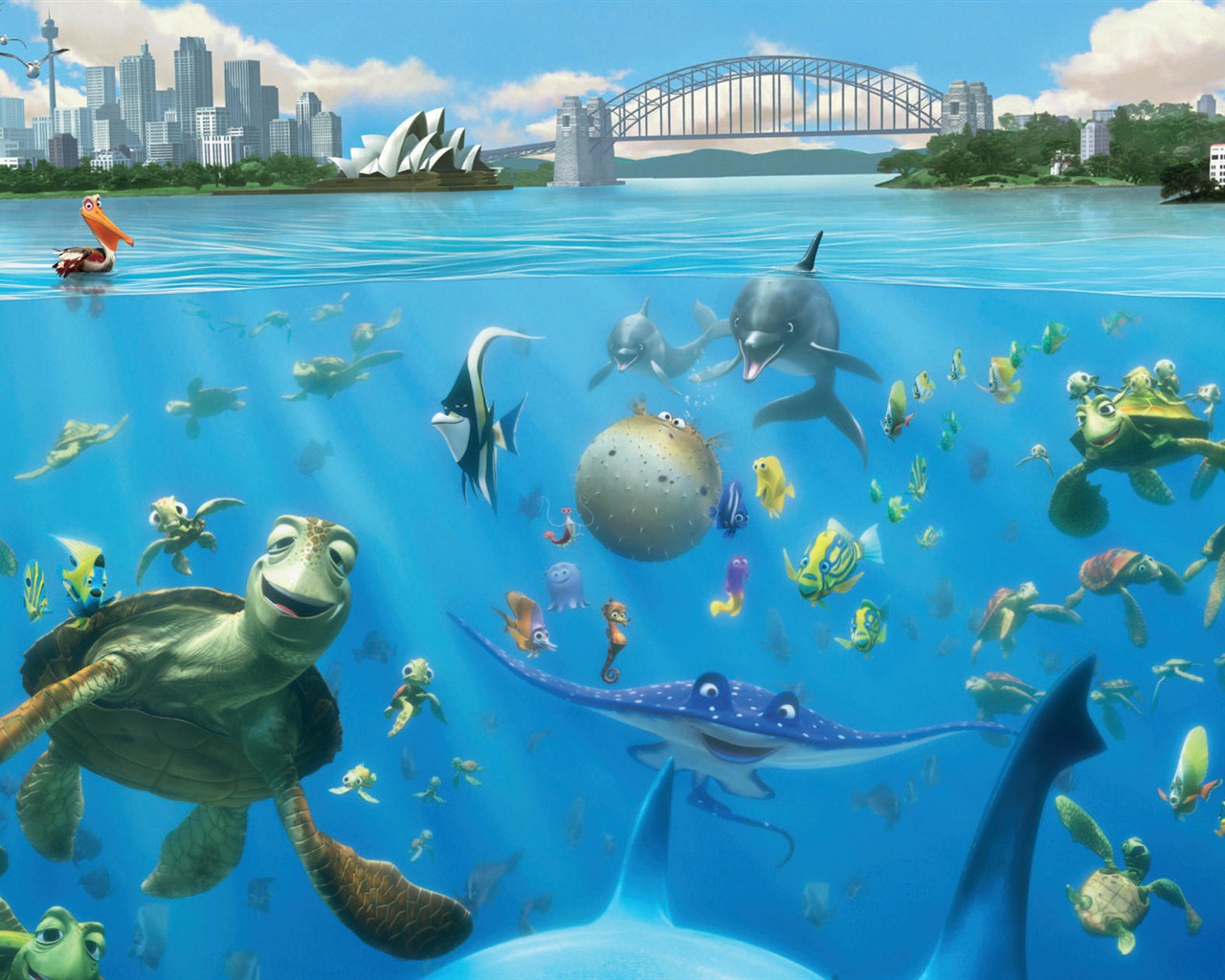 Finding Nemo 3D 海底总动员 3D 2012高清壁纸8 - 1280x1024