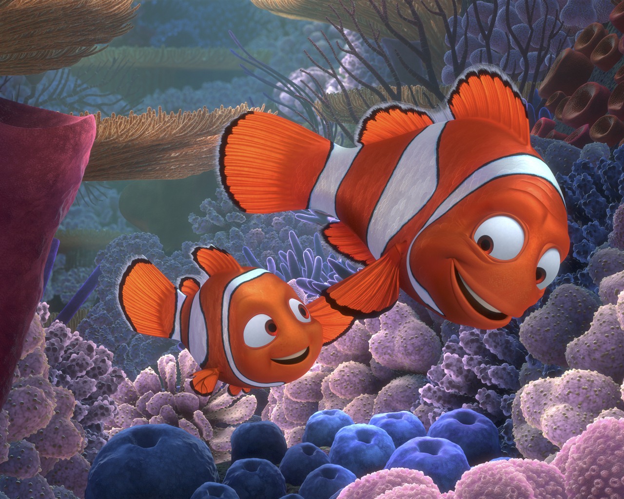 Buscando a Nemo 3D 2012 HD fondos de pantalla #11 - 1280x1024