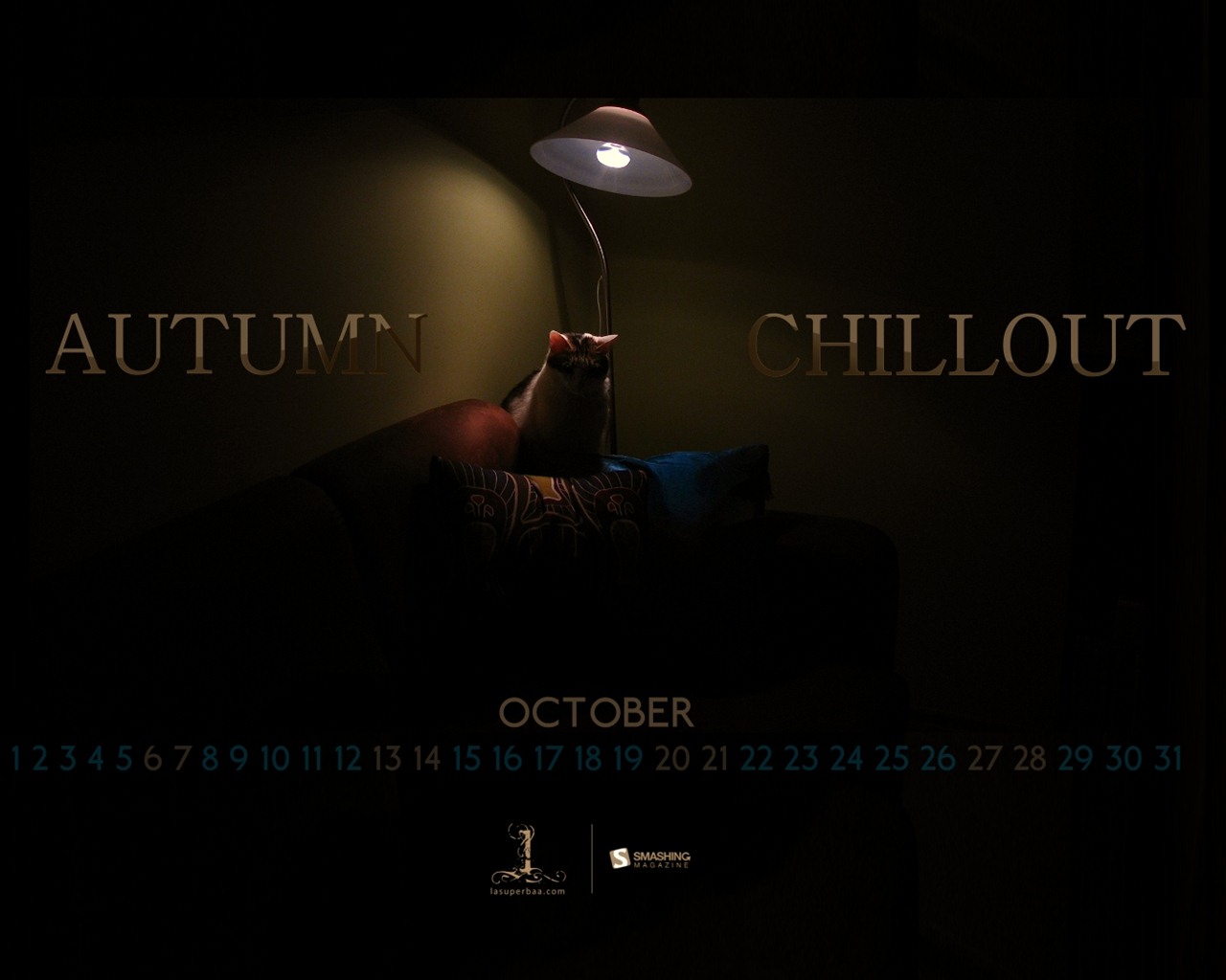 October 2012 Calendar wallpaper (1) #3 - 1280x1024