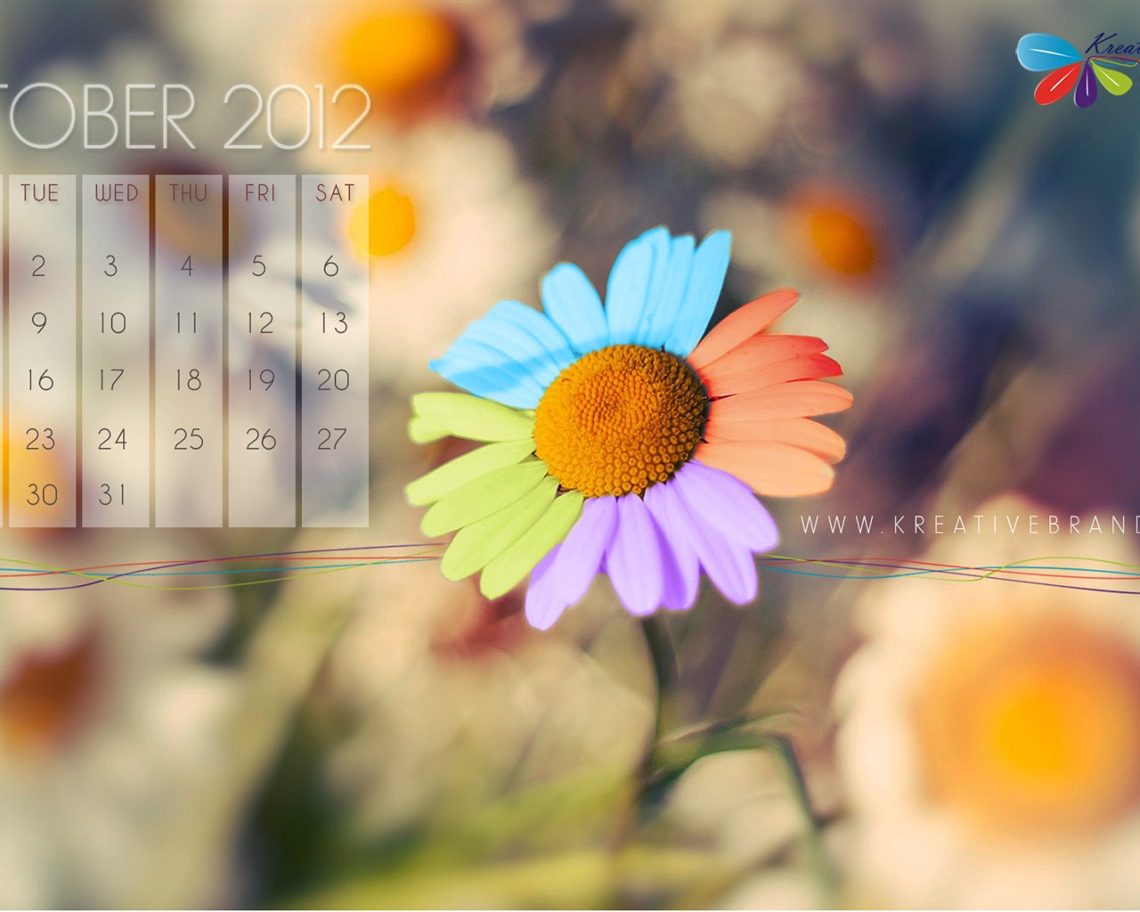 10 2012 Calendar fondo de pantalla (2) #17 - 1280x1024