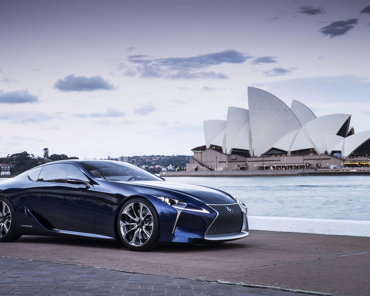 2012 Lexus LF-LC синий концепцию HD обои #2 - 1280x1024