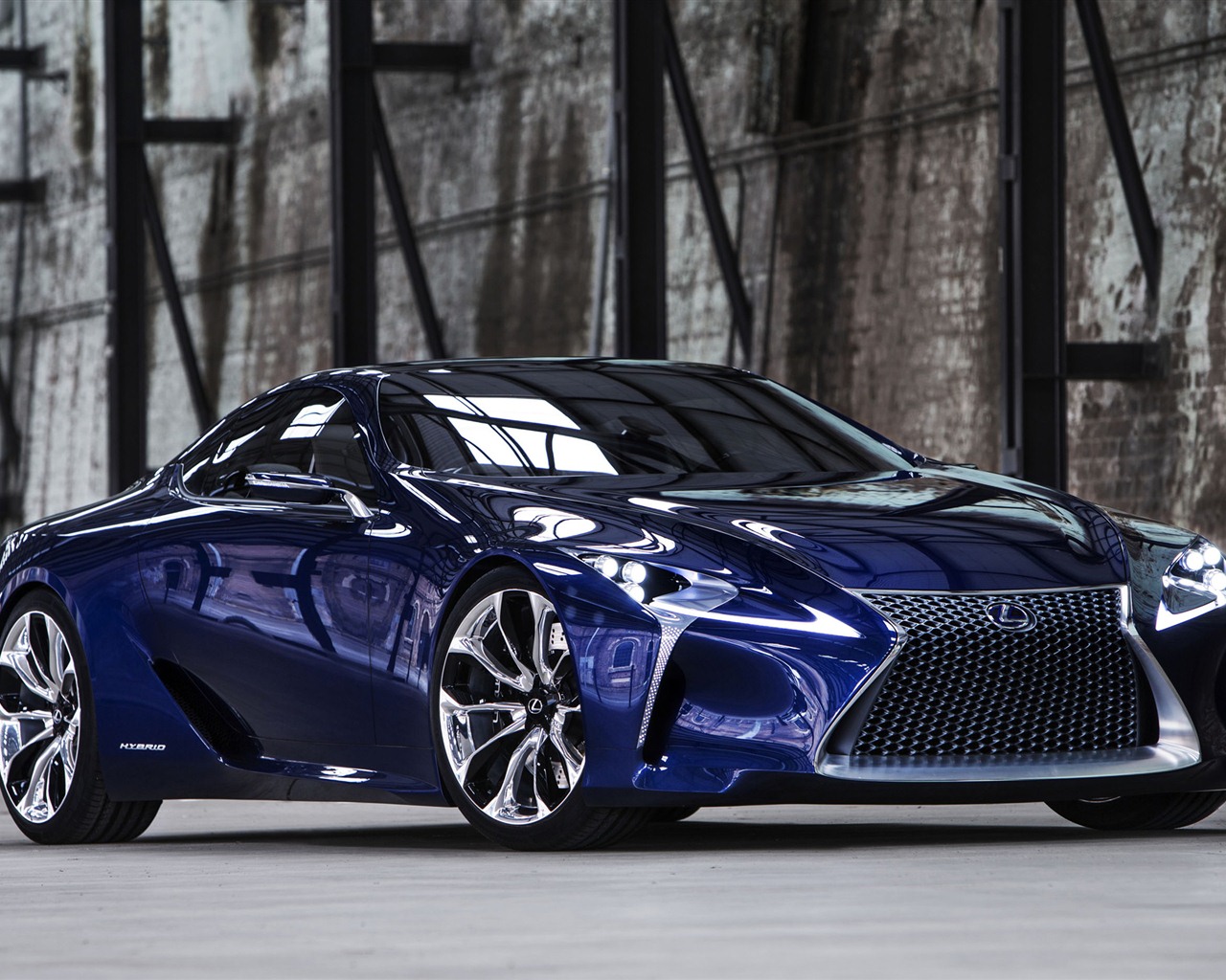 2012 Lexus LF-LC синий концепцию HD обои #4 - 1280x1024