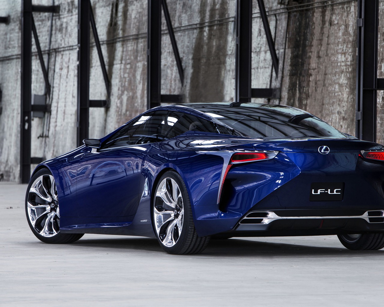 2012 Lexus LF-LC Concept Bleu fonds d'écran HD #5 - 1280x1024