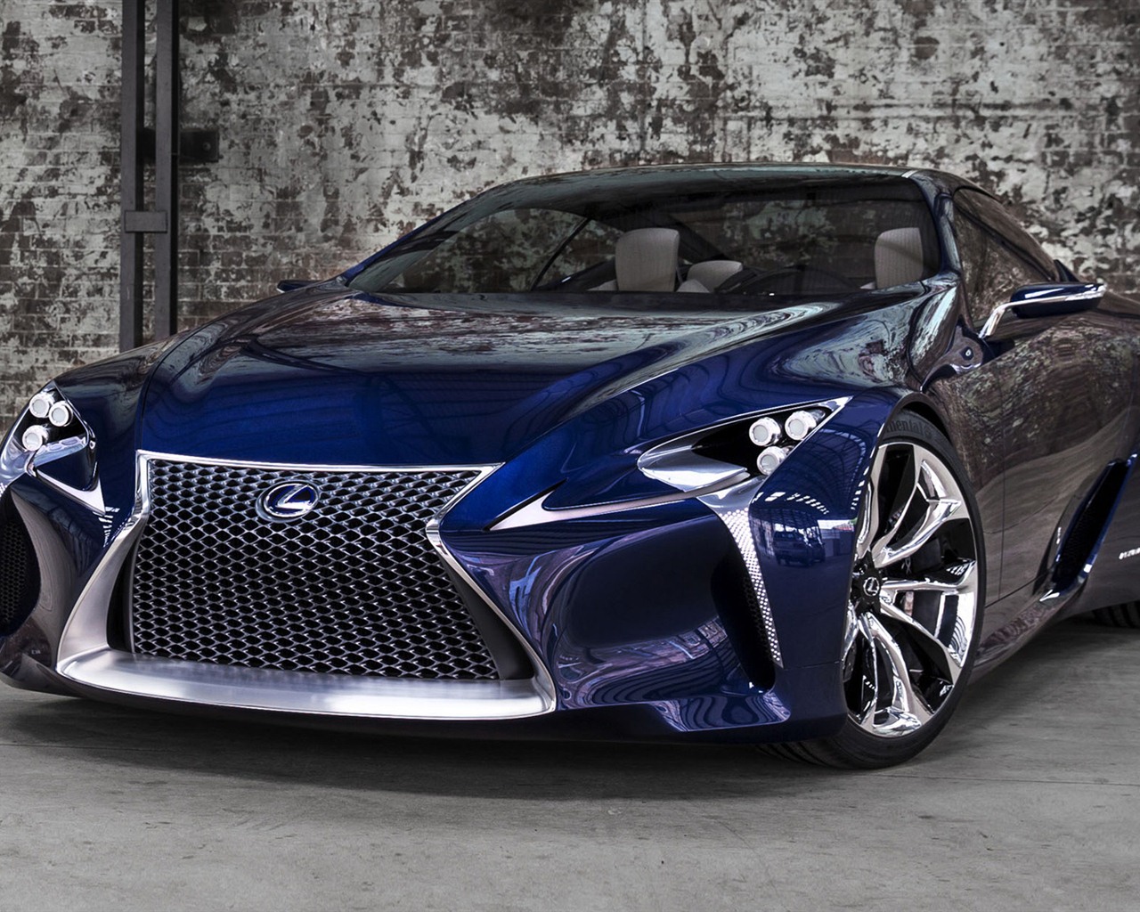 2012 Lexus LF-LC Concept Bleu fonds d'écran HD #6 - 1280x1024