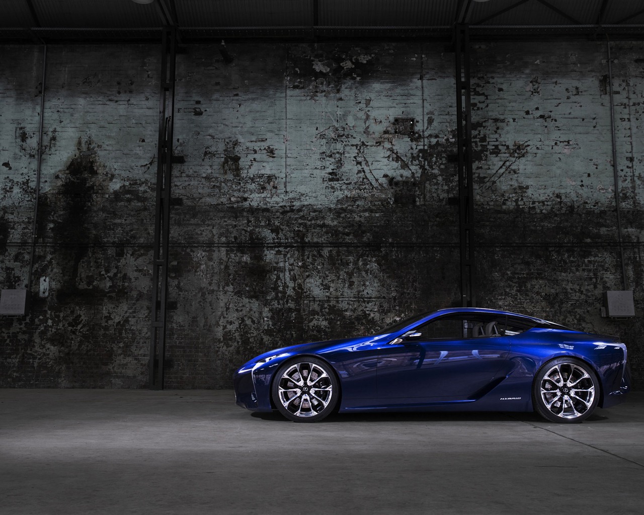 2012 Lexus LF-LC Blue concept 雷克薩斯 藍色概念車 高清壁紙 #7 - 1280x1024