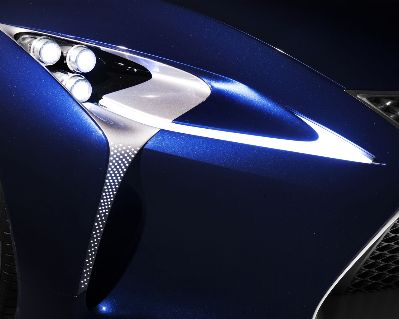 2012 Lexus LF-LC синий концепцию HD обои #11 - 1280x1024