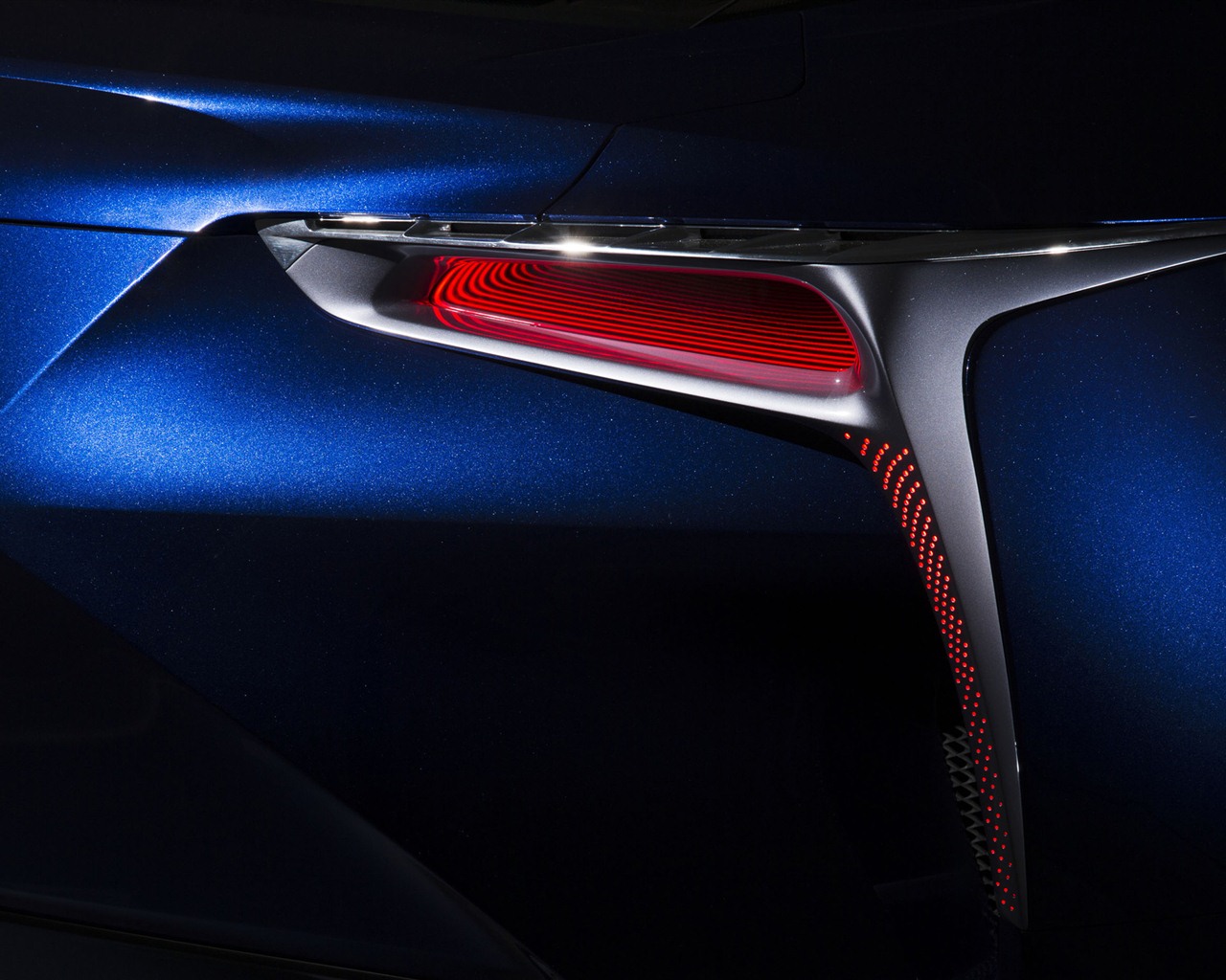 2012 Lexus LF-LC Blue concept 雷克薩斯 藍色概念車 高清壁紙 #13 - 1280x1024